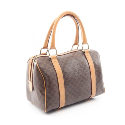 Celine Tote Macadam Brown Canvas Leather Handbag — view 2