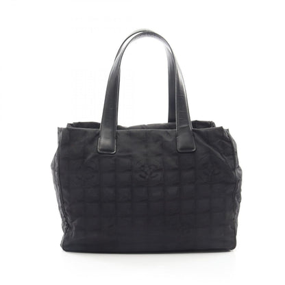 Chanel Tote New Travel Line MM Black Leather New MM