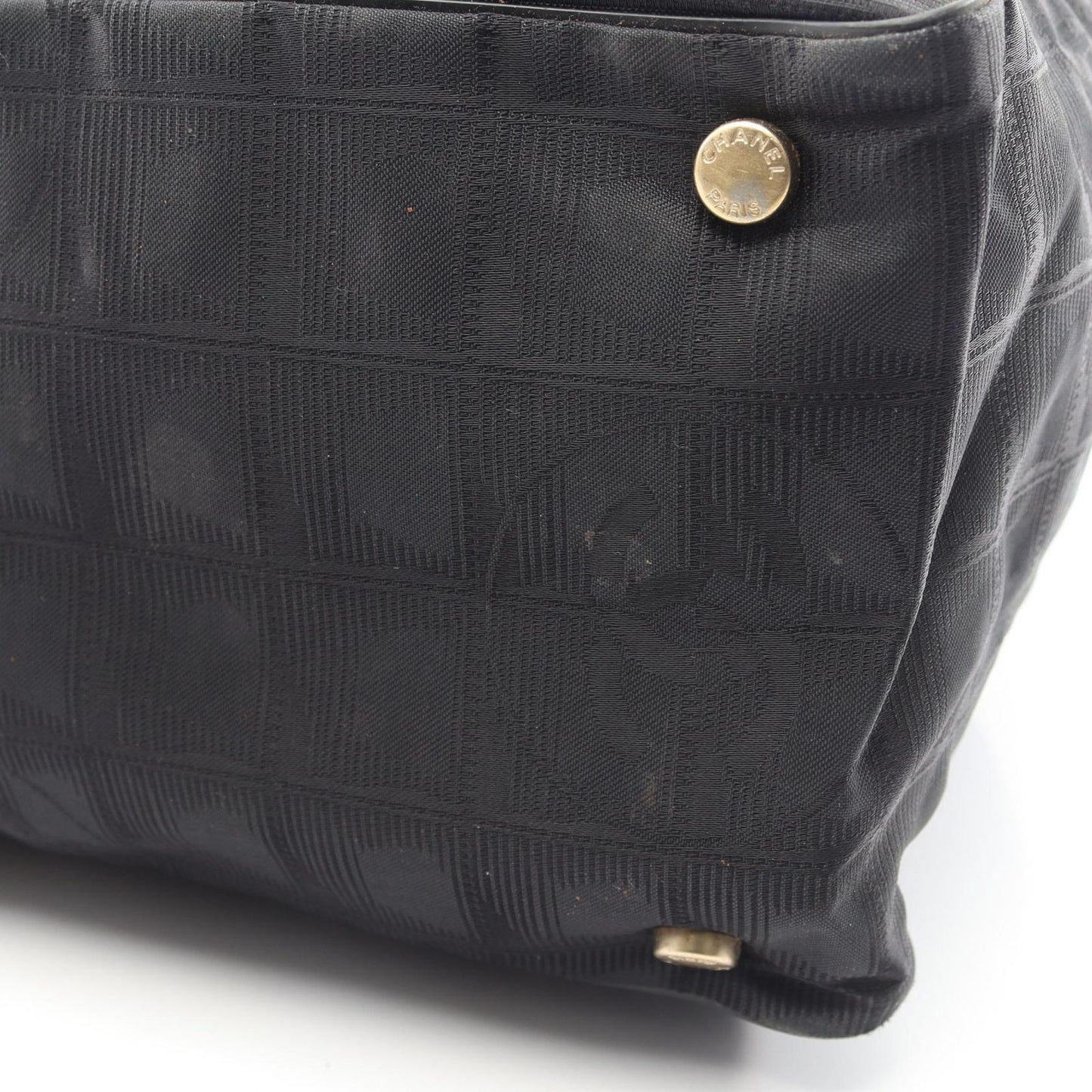 Chanel Tote New Travel Line MM Black Leather New MM — view 7