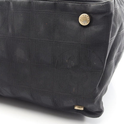Chanel Tote New Travel Line MM Black Leather New MM — view 7