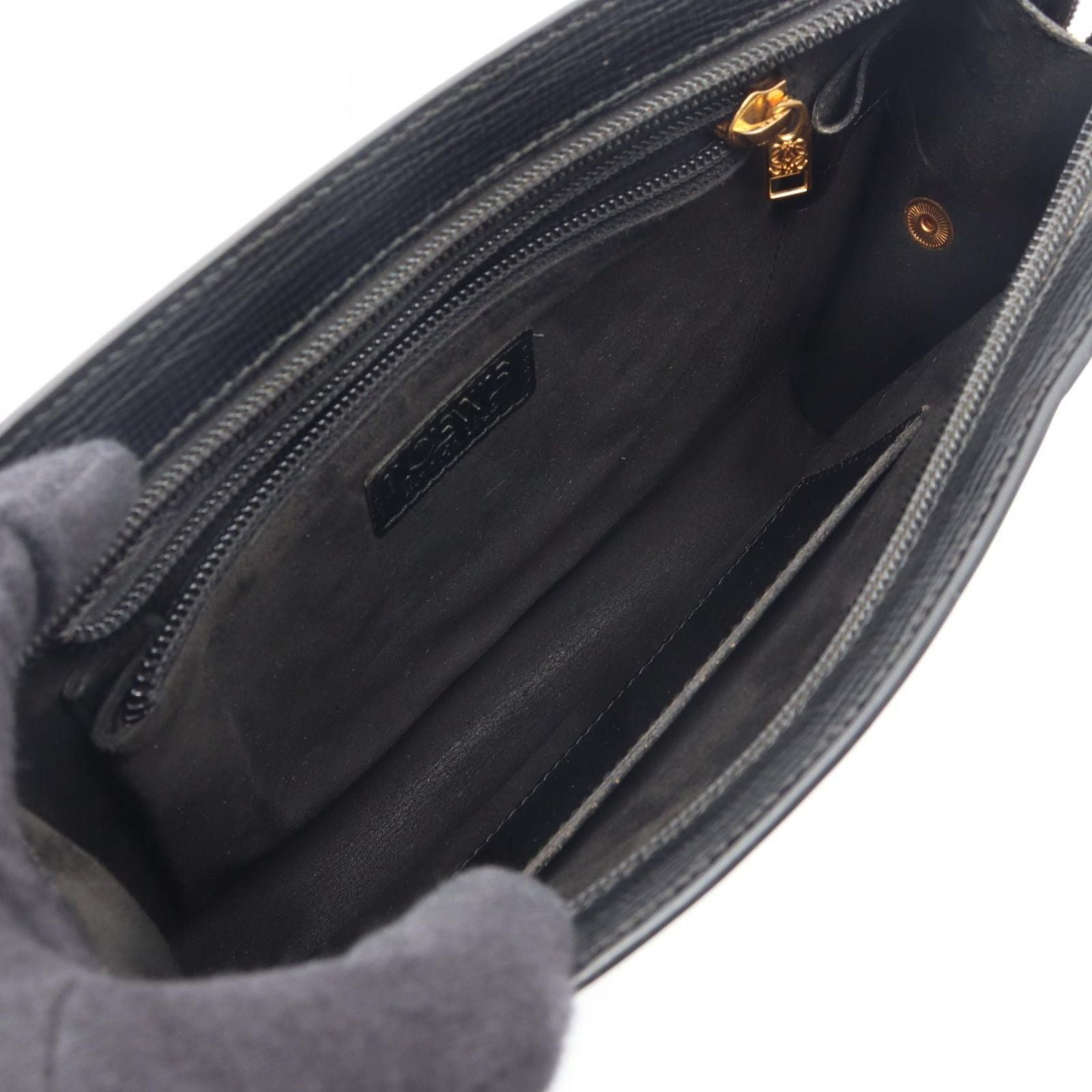 Loewe Clutch Anagram Black Leather — view 3