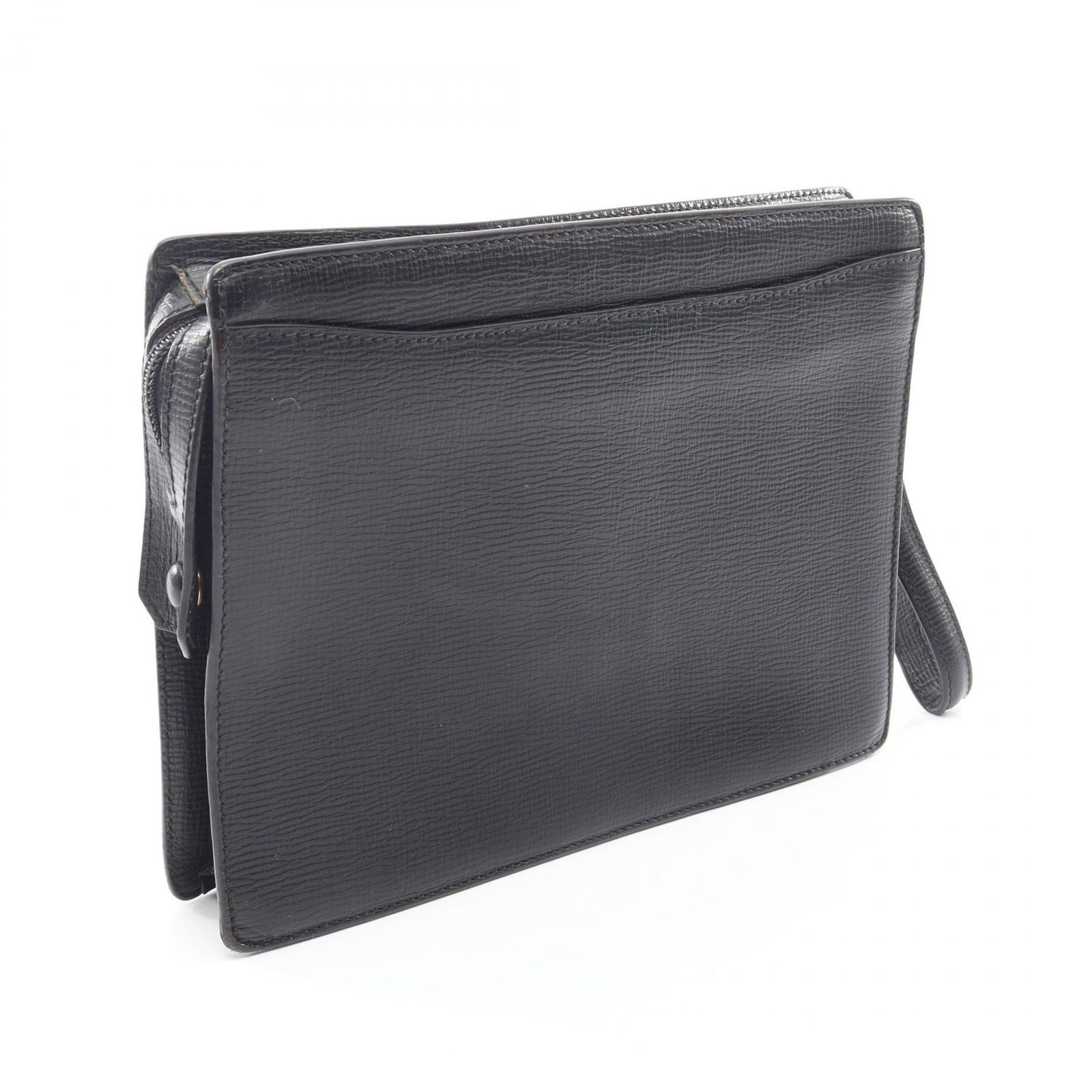 Loewe Clutch Anagram Black Leather — view 2