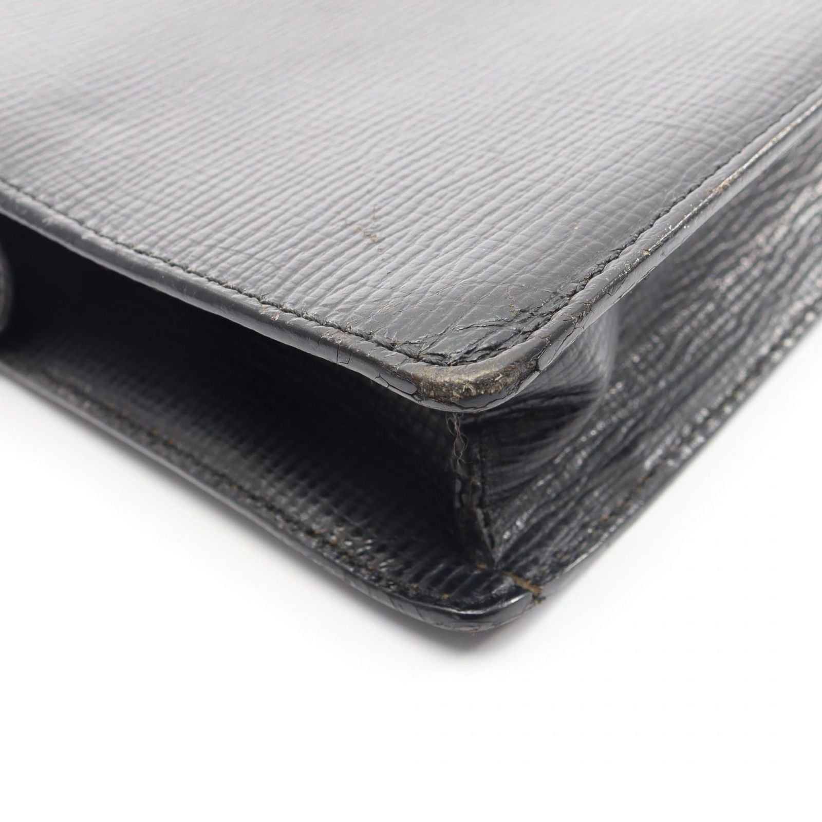 Loewe Clutch Anagram Black Leather — view 8