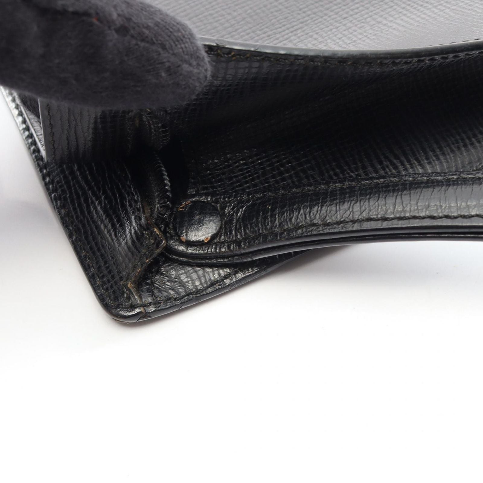 Loewe Clutch Anagram Black Leather — view 7