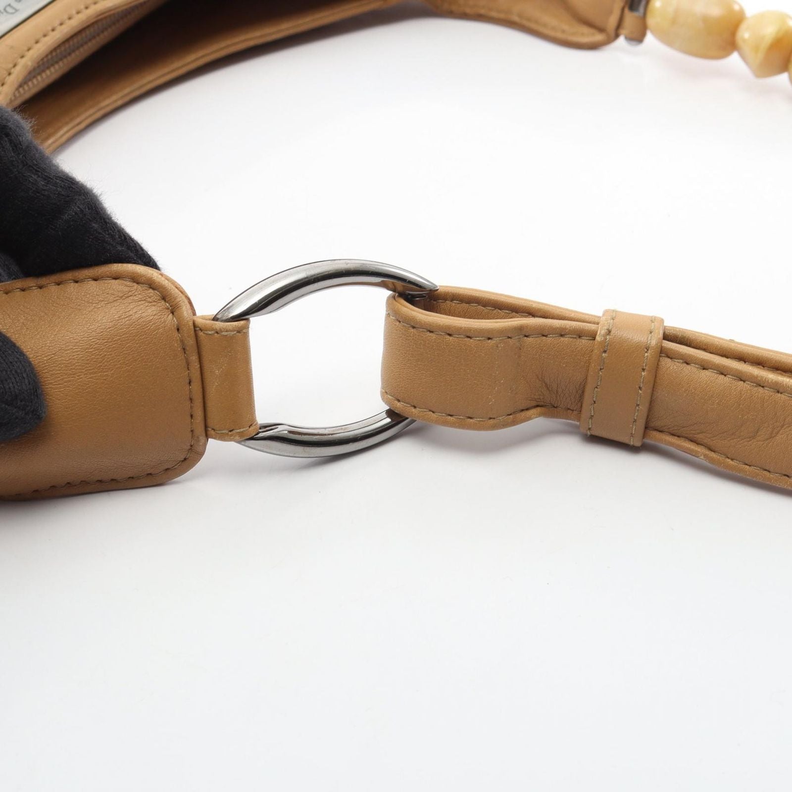 Dior Shoulder Bag Maris Pearl Beige Leather — view 7