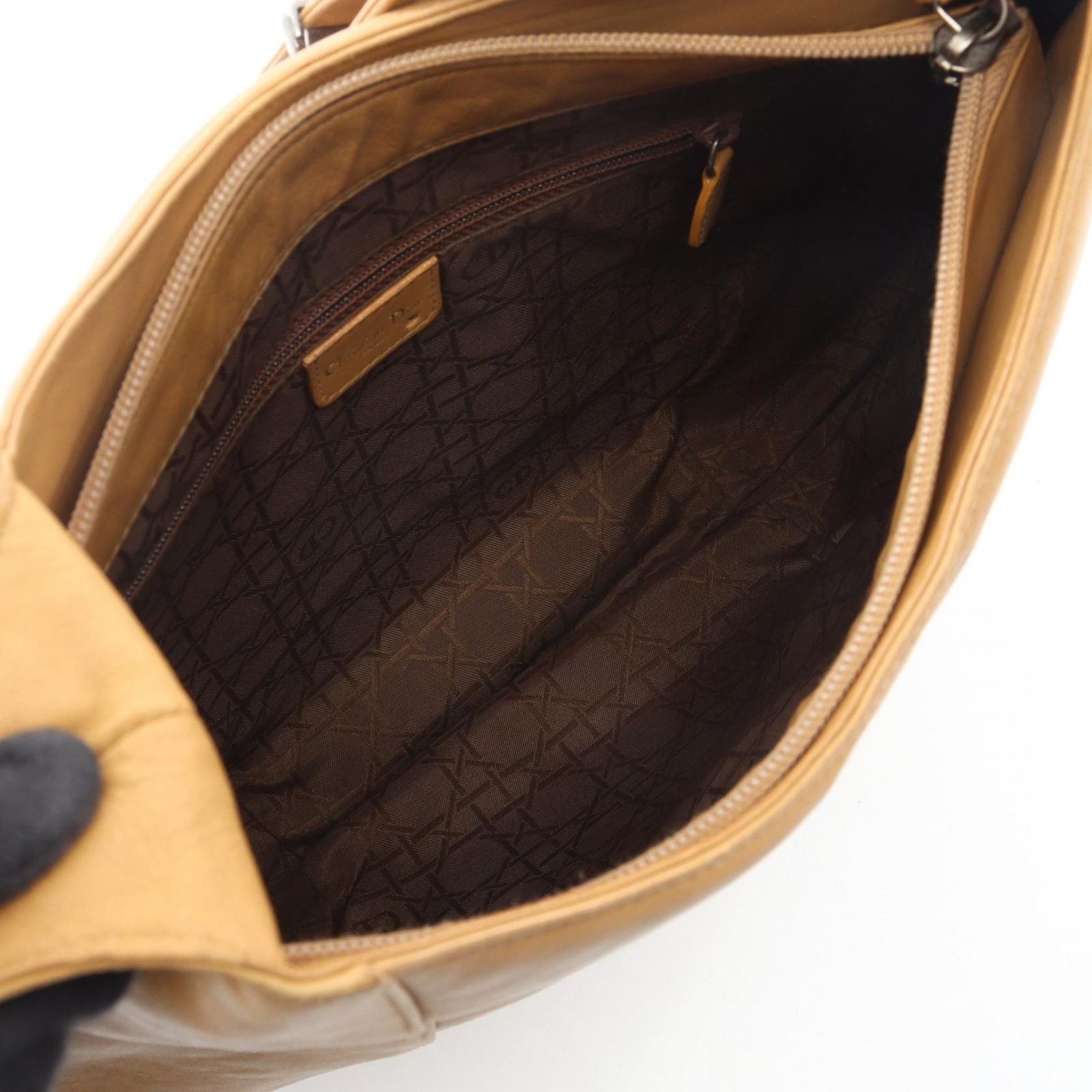 Dior Shoulder Bag Maris Pearl Beige Leather — view 3