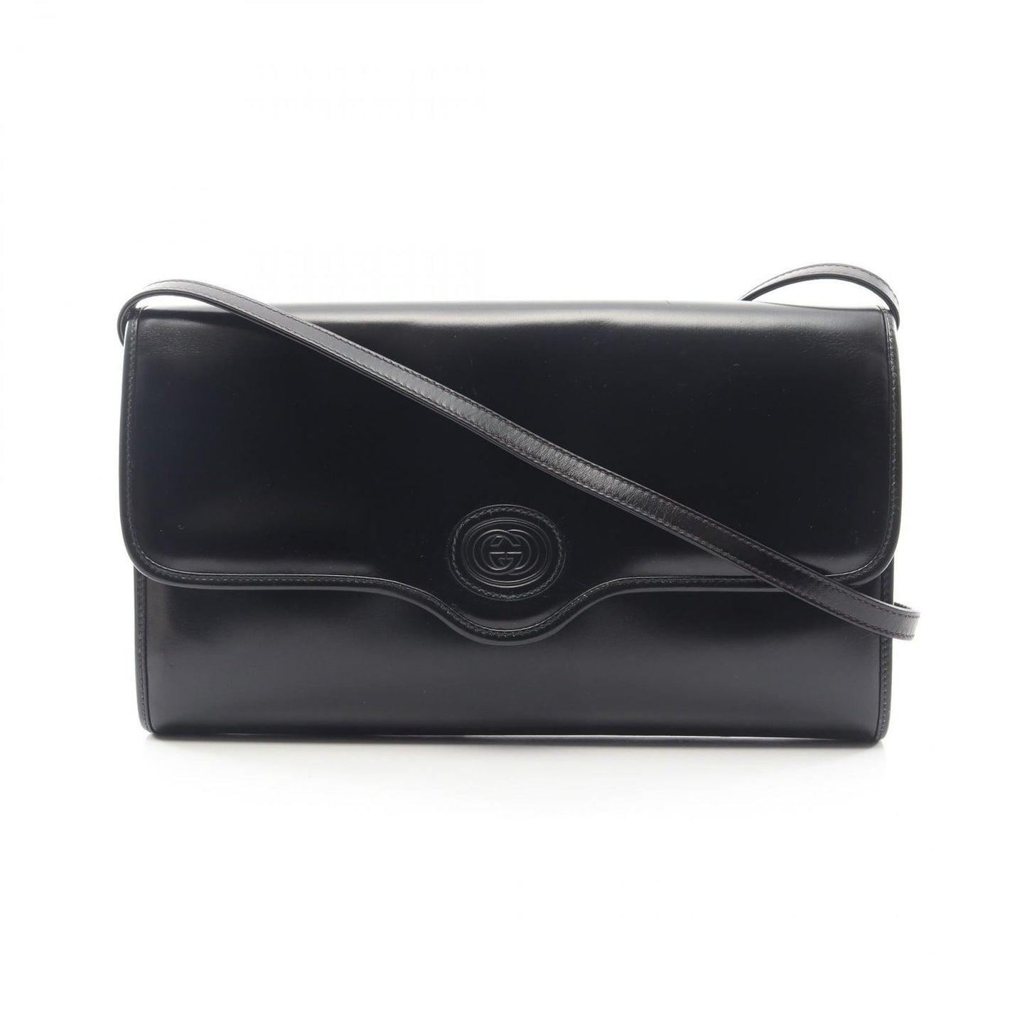 Gucci Shoulder Bag Interlocking 004 093 Black Leather