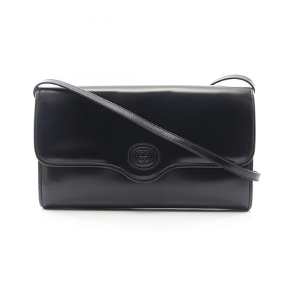 Gucci Shoulder Bag Interlocking 004 093 Black Leather