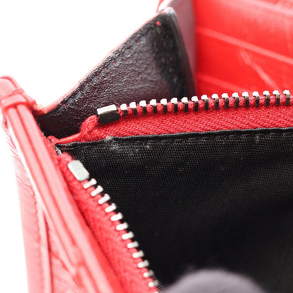 Saint Laurent Paris Bifold Wallet Niki Red Leather — view 6