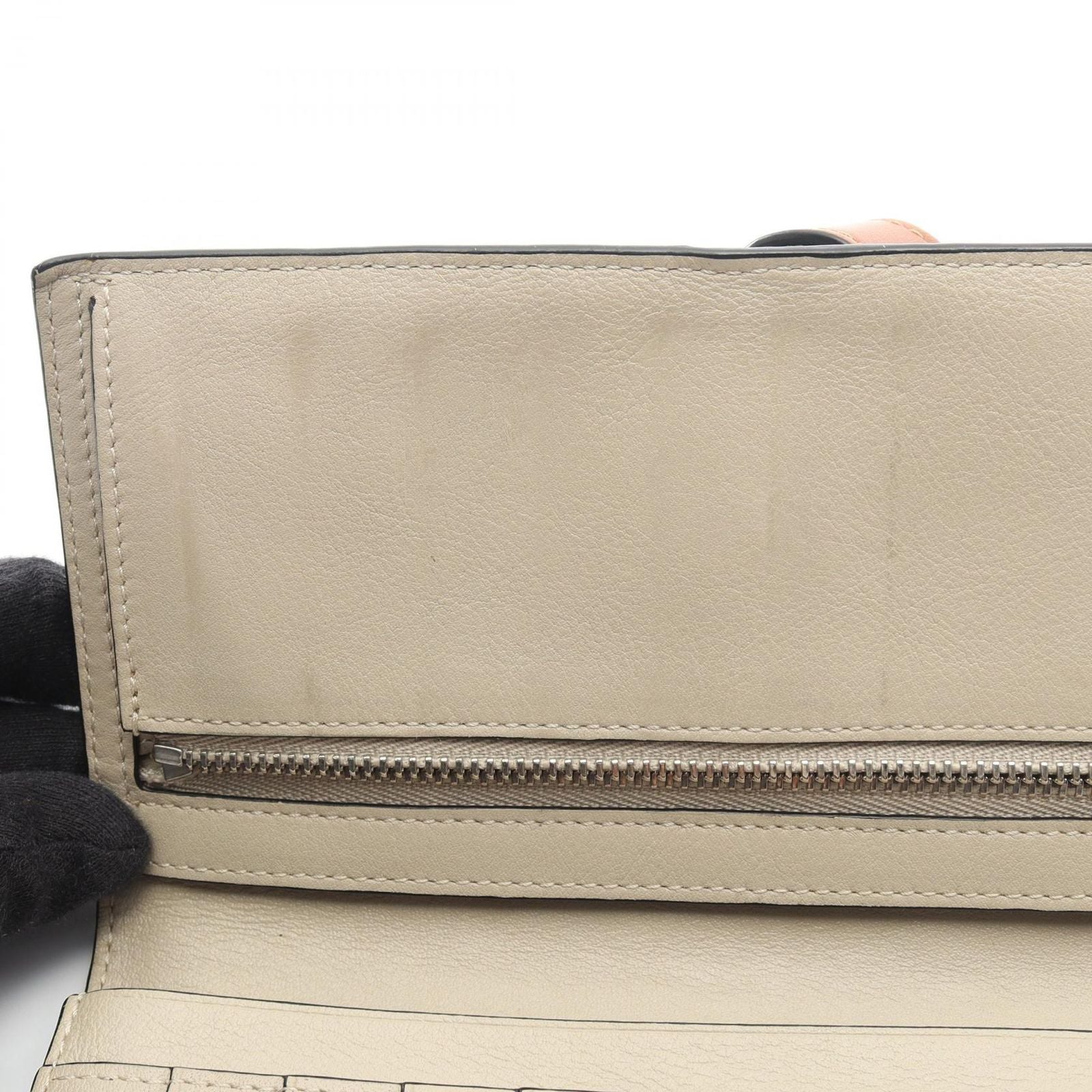Loewe Bifold Wallet Vertical Large Green Leather — view 6