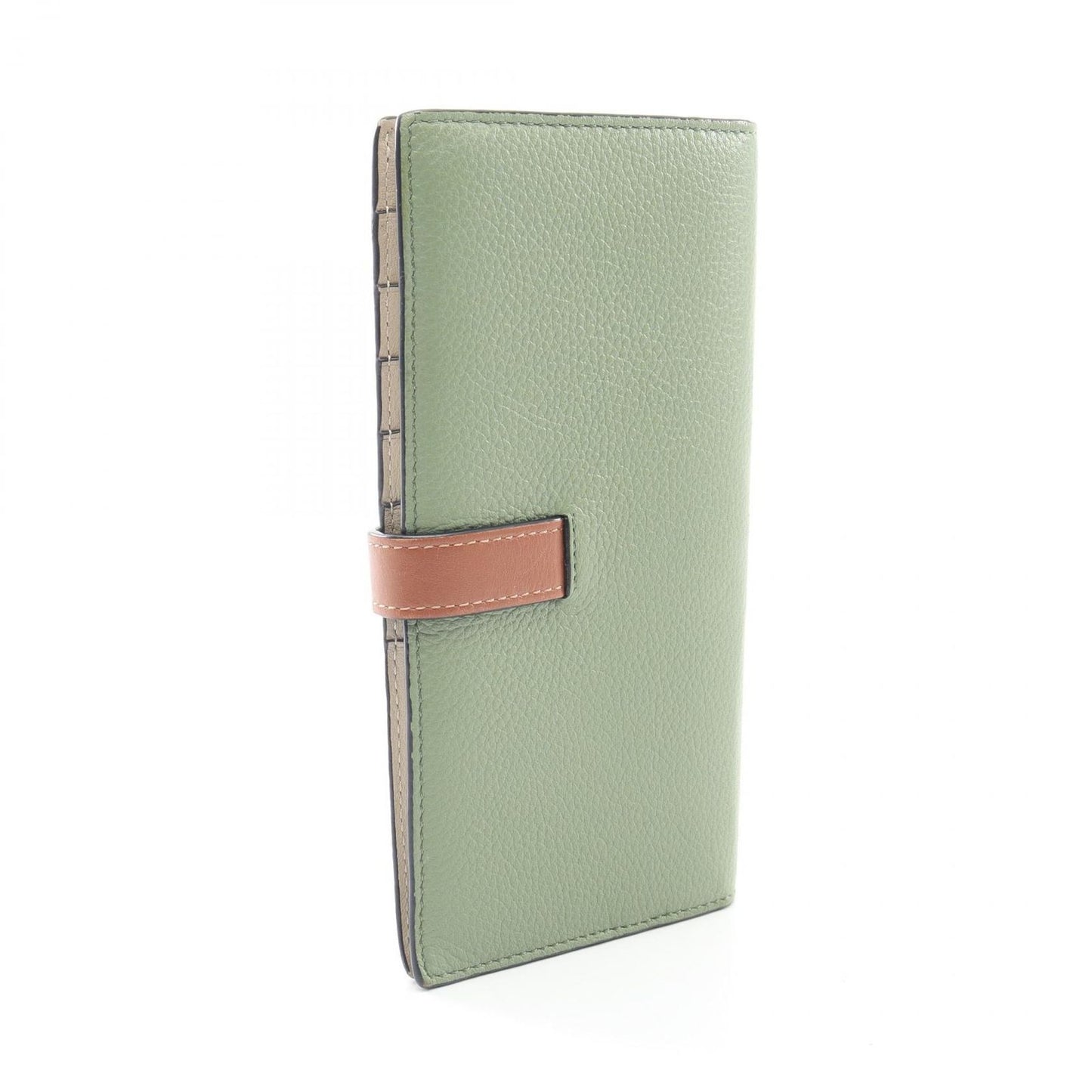 Loewe Bifold Wallet Vertical Large Green Leather — view 2
