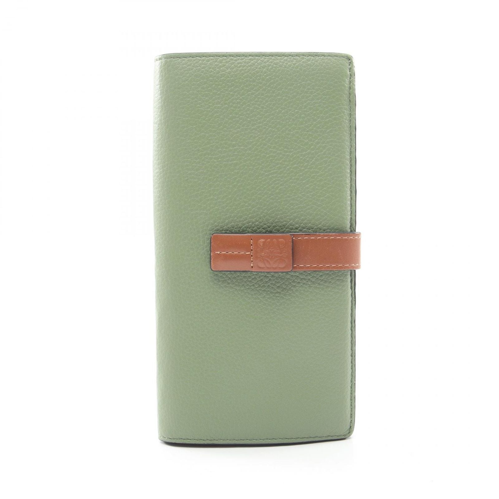 Loewe Bifold Wallet Vertical Large Green Leather