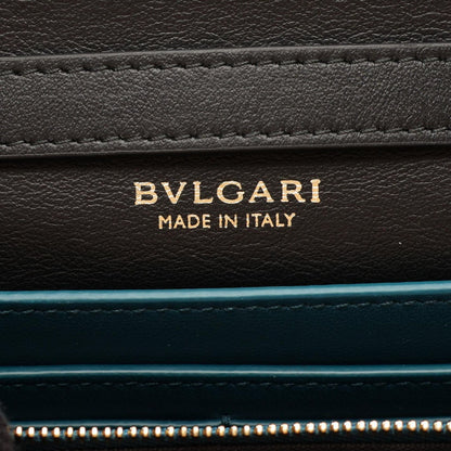 Bvlgari Shoulder Bag Infinitum Black Leather Chain Wallet — view 5