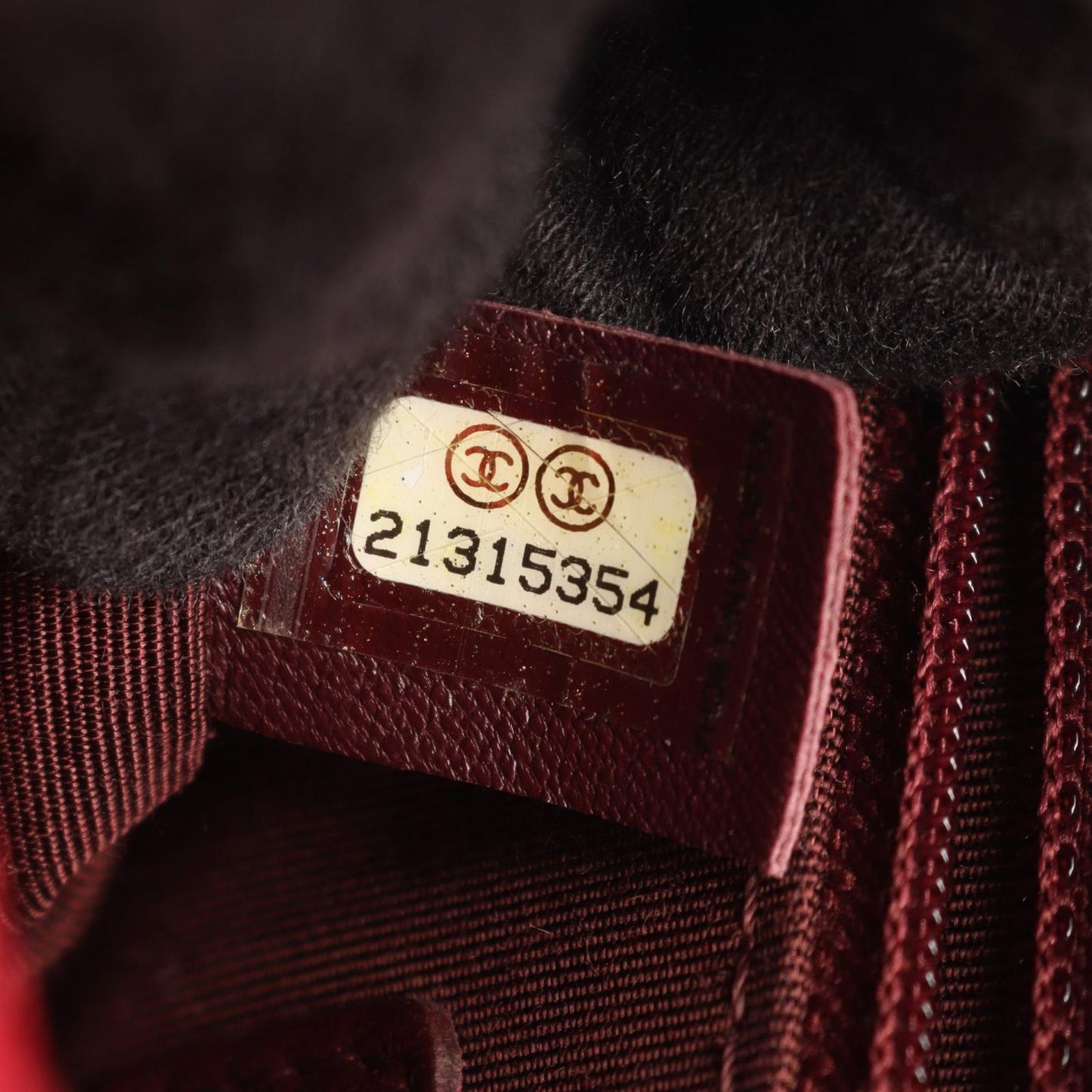 Chanel Shoulder Bag Quilted Small Red Leather Wool Chain — view 5