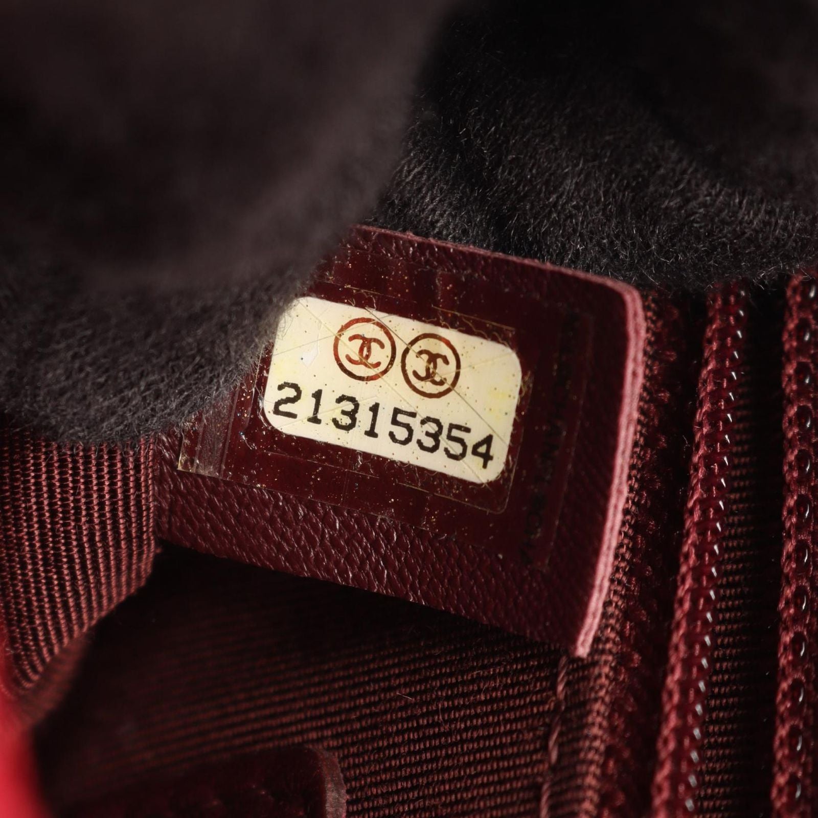 Chanel Shoulder Bag Quilted Small Red Leather Wool Chain — view 5