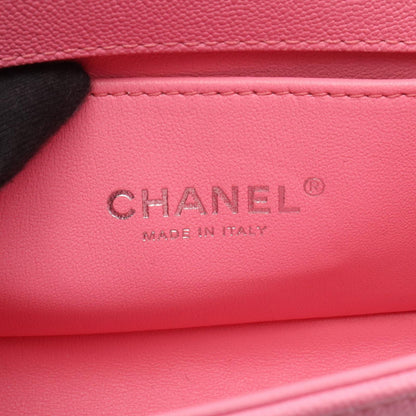 Chanel Shoulder Bag Boy Small Pink Caviar Leather Chain — view 4