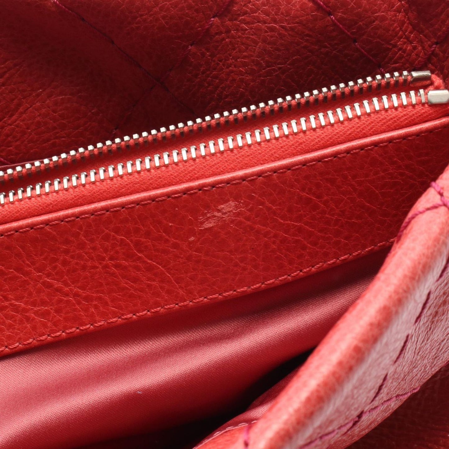 Chanel Tote on the Road Red Leather Wild Stitch — view 7