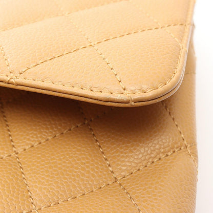 Chanel Handbag Quilted Beige Caviar Leather Top Handle — view 8