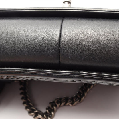 Chanel Shoulder Bag Boy Black Leather Boy Stitch Chain — view 8