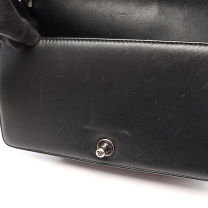 Chanel Shoulder Bag Boy Black Leather Boy Stitch Chain — view 6