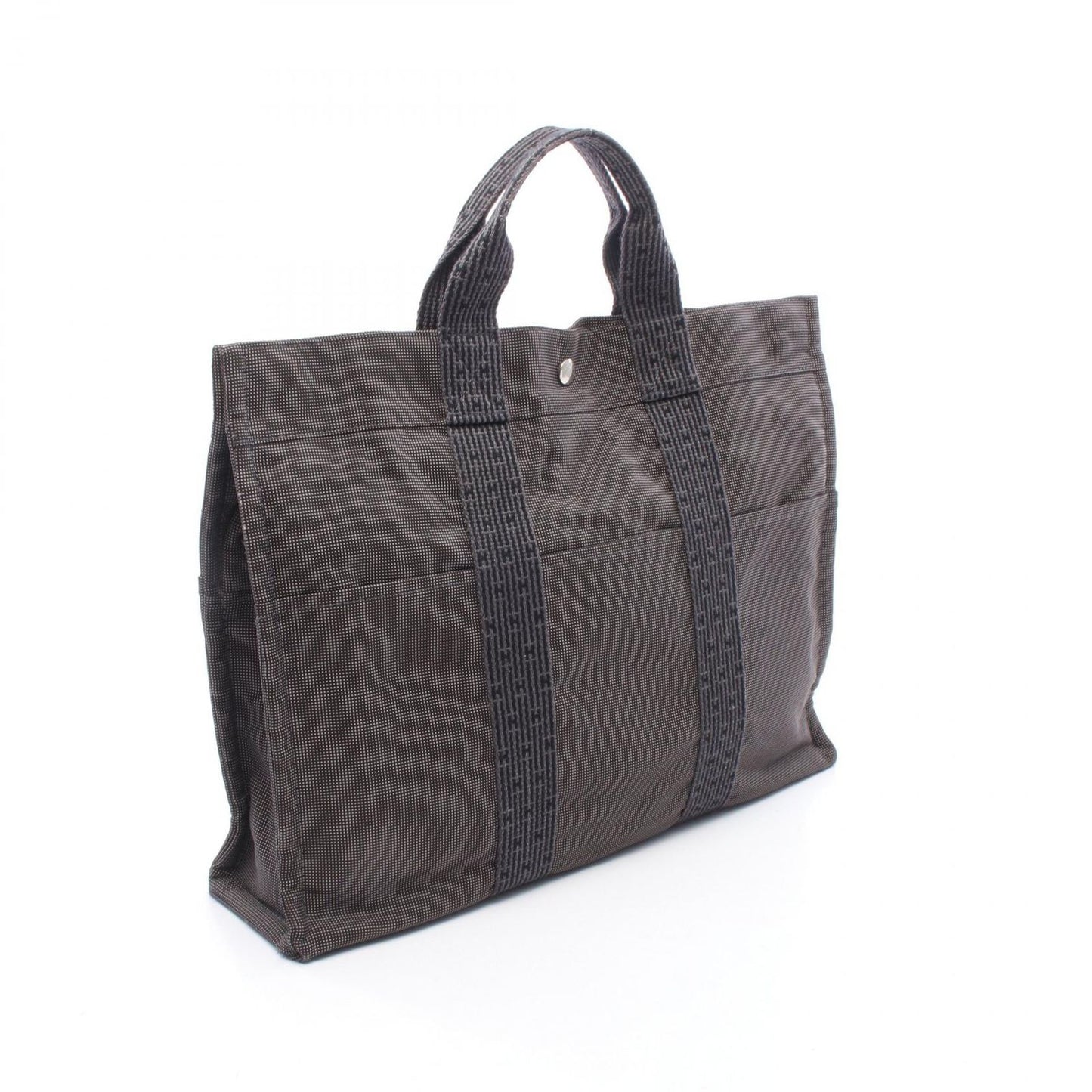 Hermes Tote Her Line MM Gray Canvas — view 2