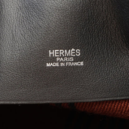 Hermes Tote Potamos Cabas PM Brown Black Canvas — view 4