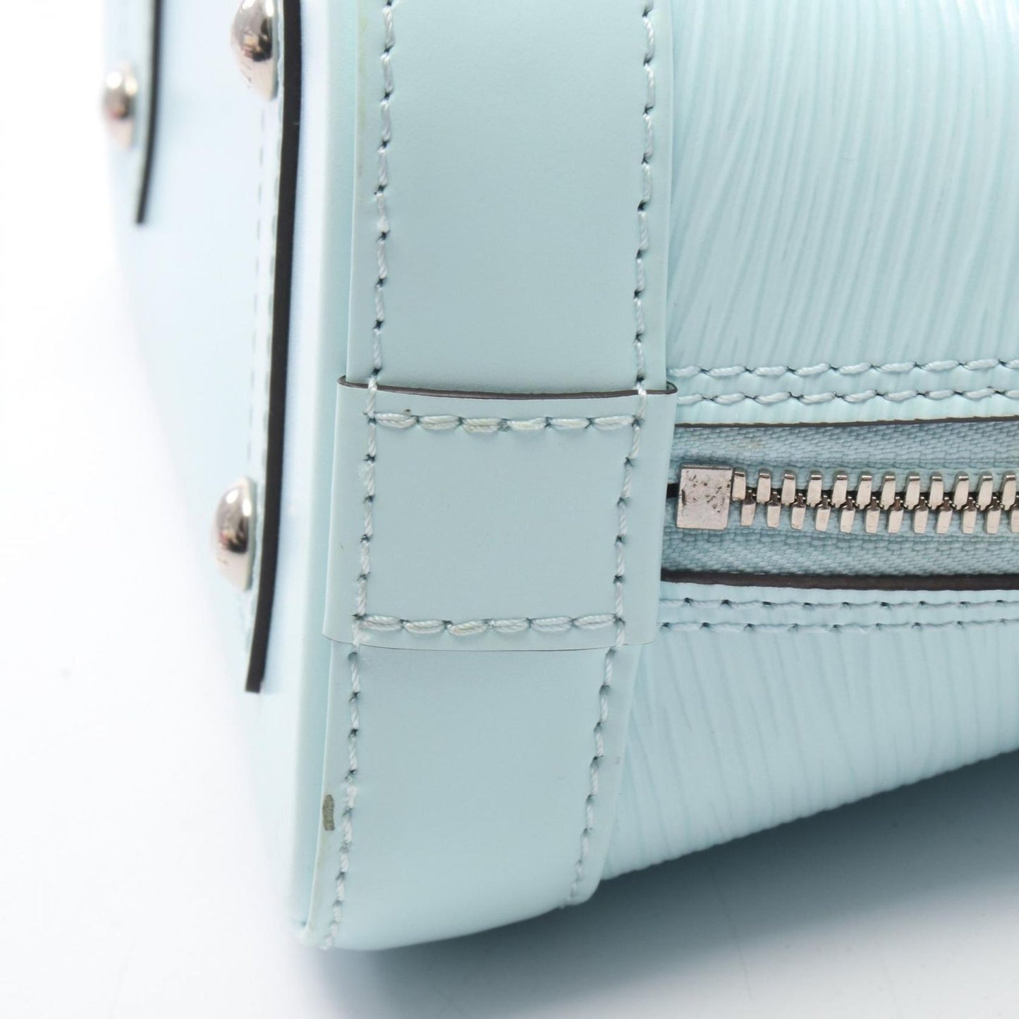 Louis Vuitton Handbag Alma BB Seaside 2-Way Light Blue Leather — view 4