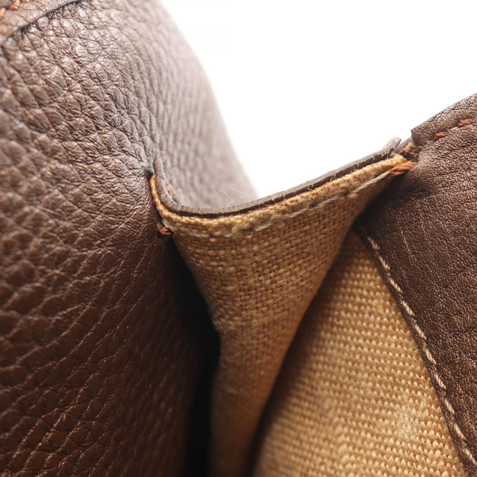 Fendi Handbag Selleria Blanc Leather Romano — view 6