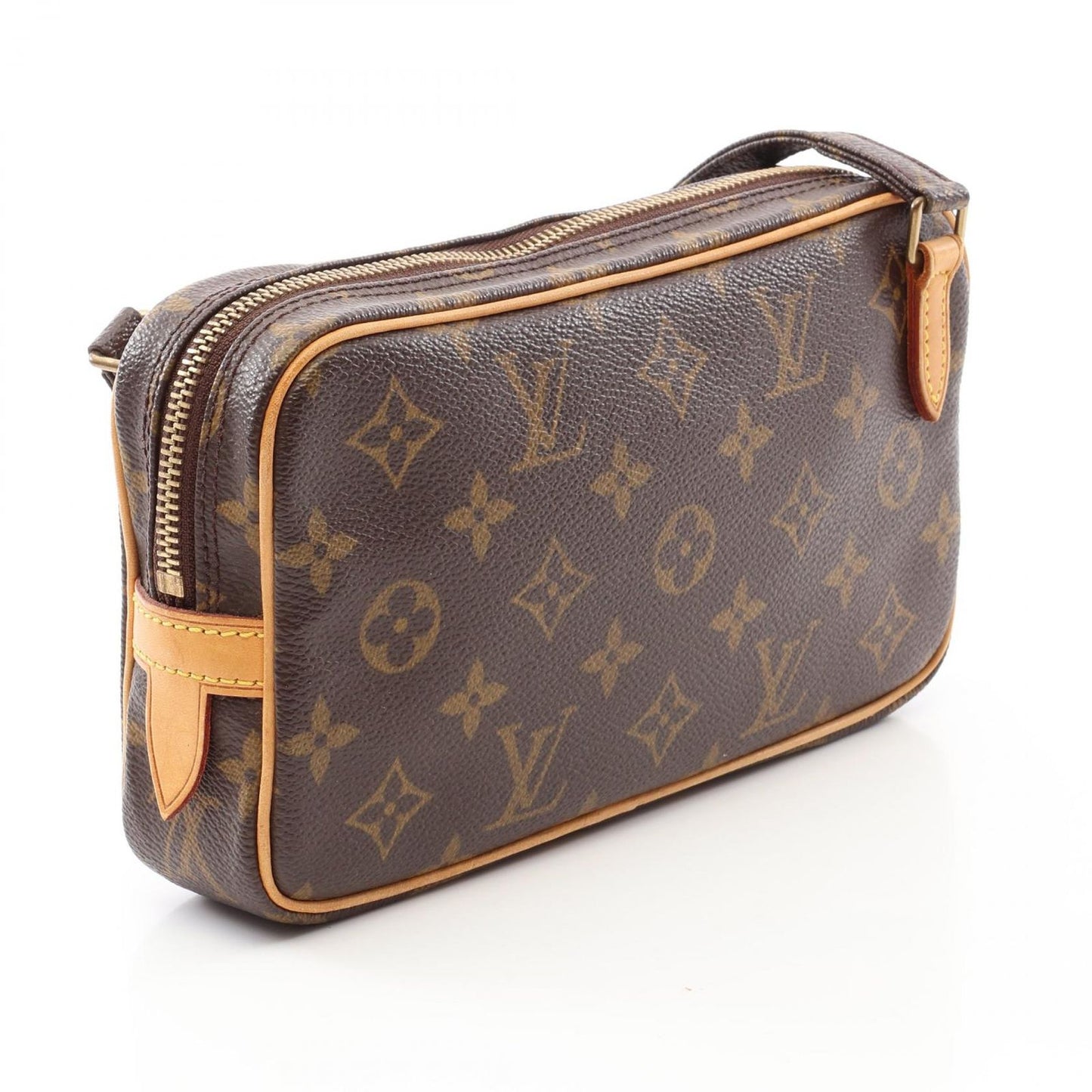 Louis Vuitton Shoulder Bag Maroulis Bandouliere Canvas Leather Pochette — view 2