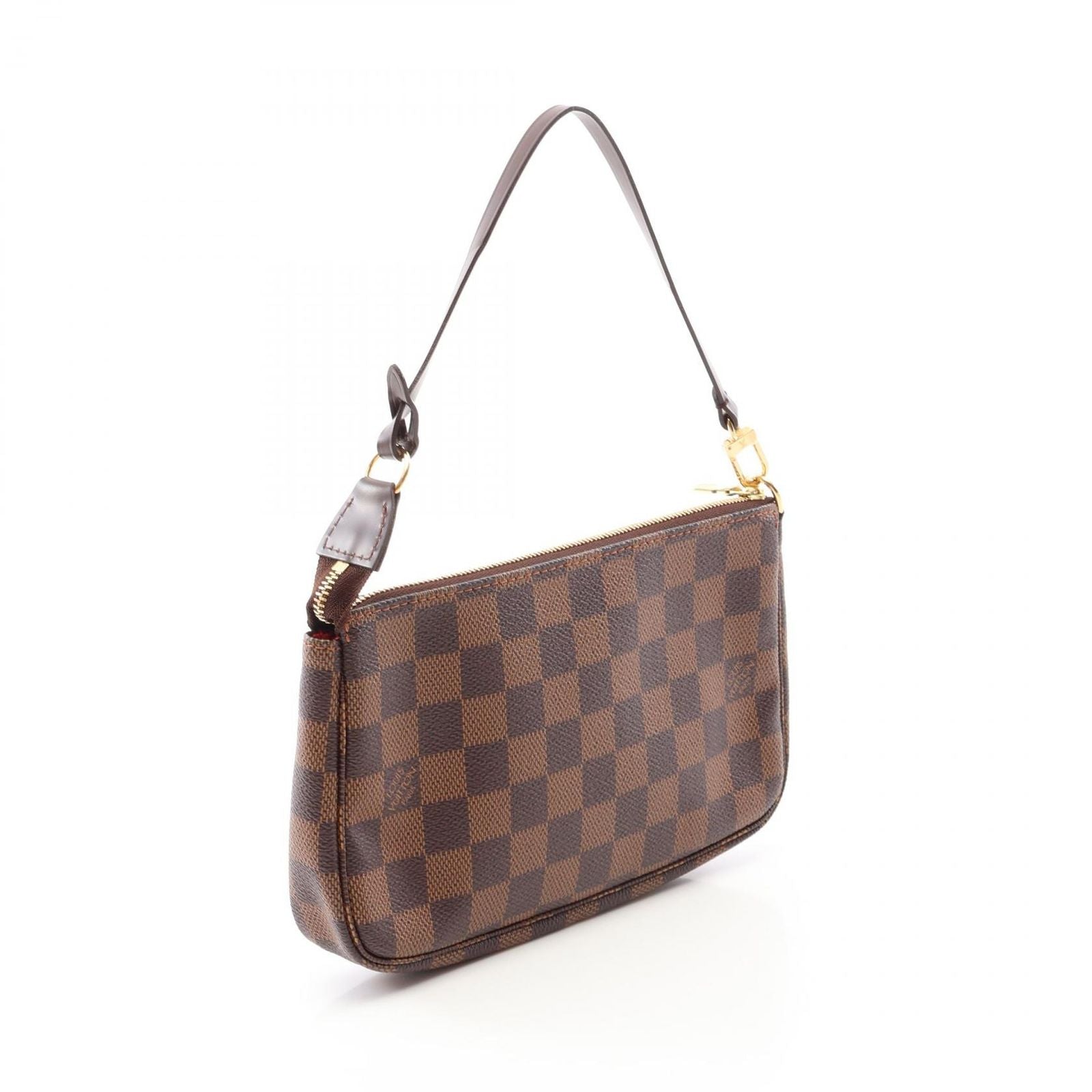 Louis Vuitton Handbag Pochette Soir Damier Ebene Canvas Leather — view 2