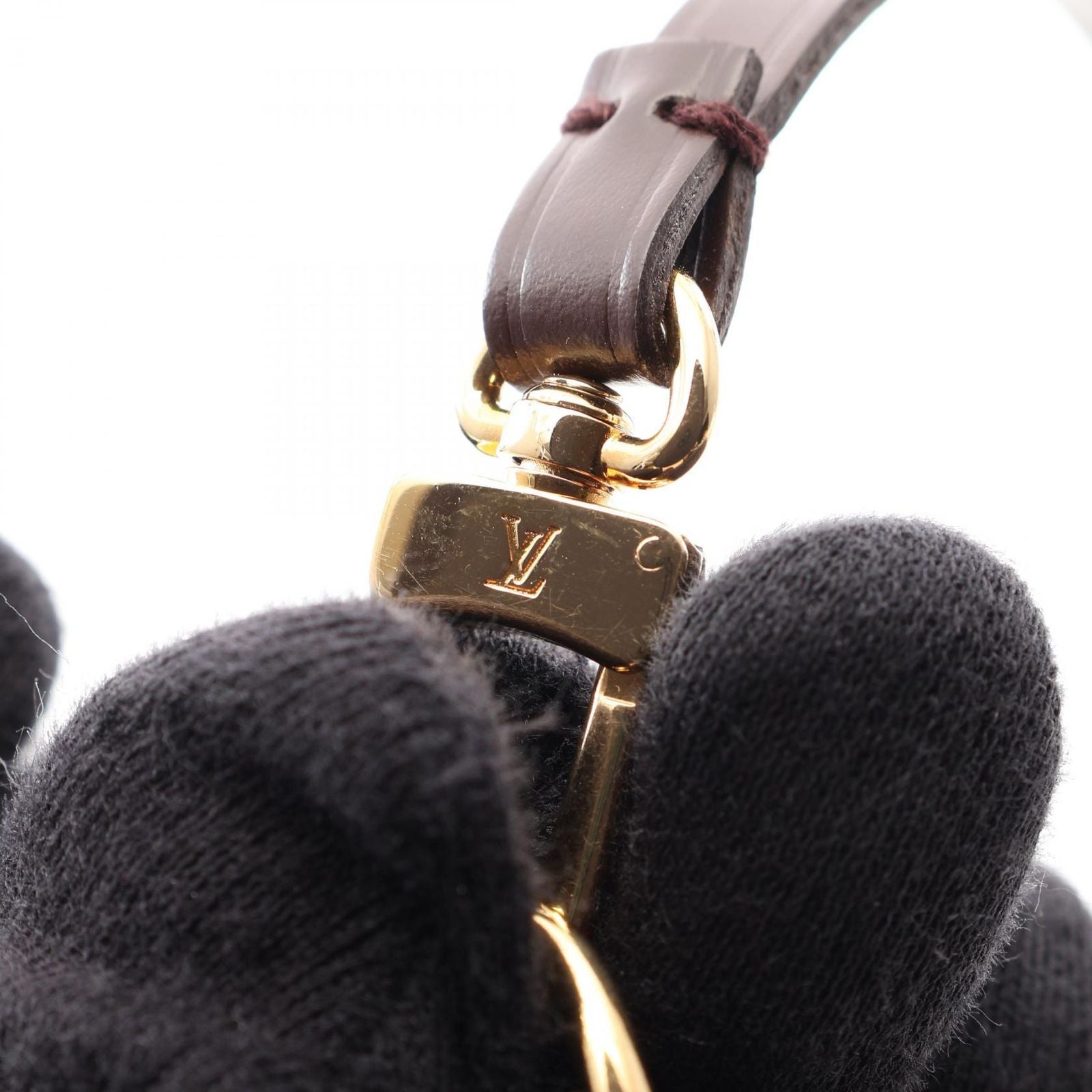 Louis Vuitton Handbag Pochette Soir Damier Ebene Canvas Leather — view 8