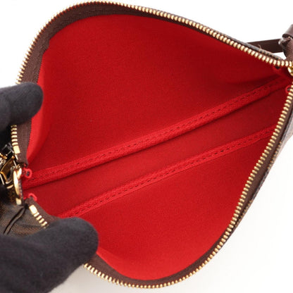 Louis Vuitton Handbag Pochette Soir Damier Ebene Canvas Leather — view 3