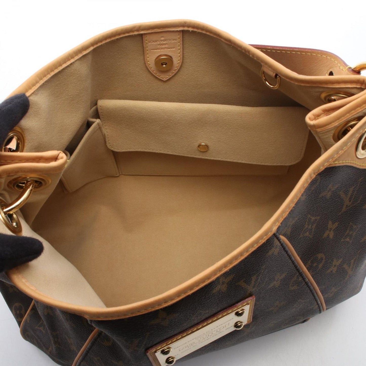 Louis Vuitton Shoulder Bag Galleria PM Canvas Leather — view 3