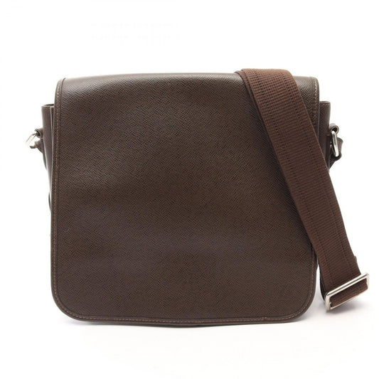 Louis Vuitton Shoulder Bag Taiga Grizzly Leather