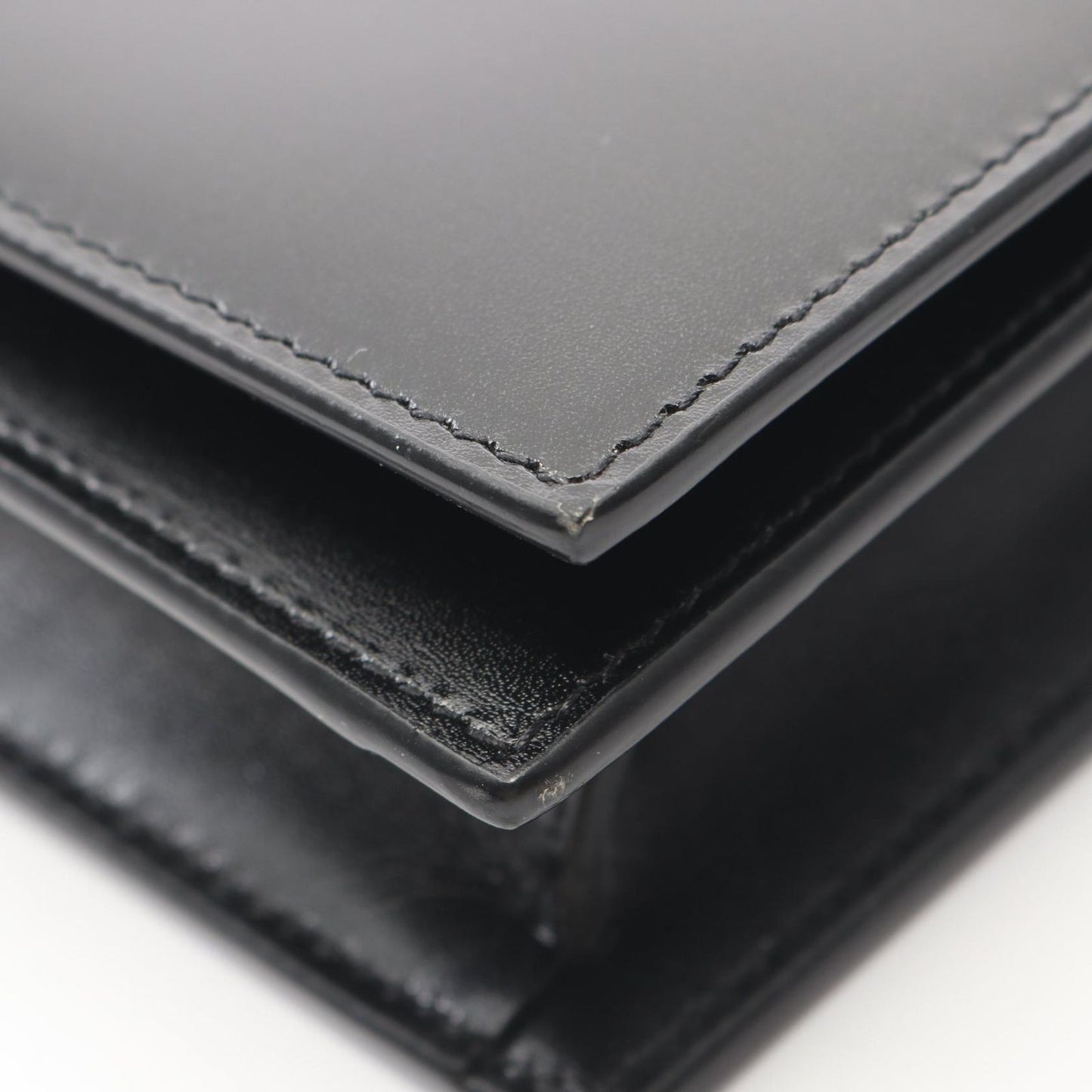 Saint Laurent Paris Shoulder Bag Black Leather — view 8