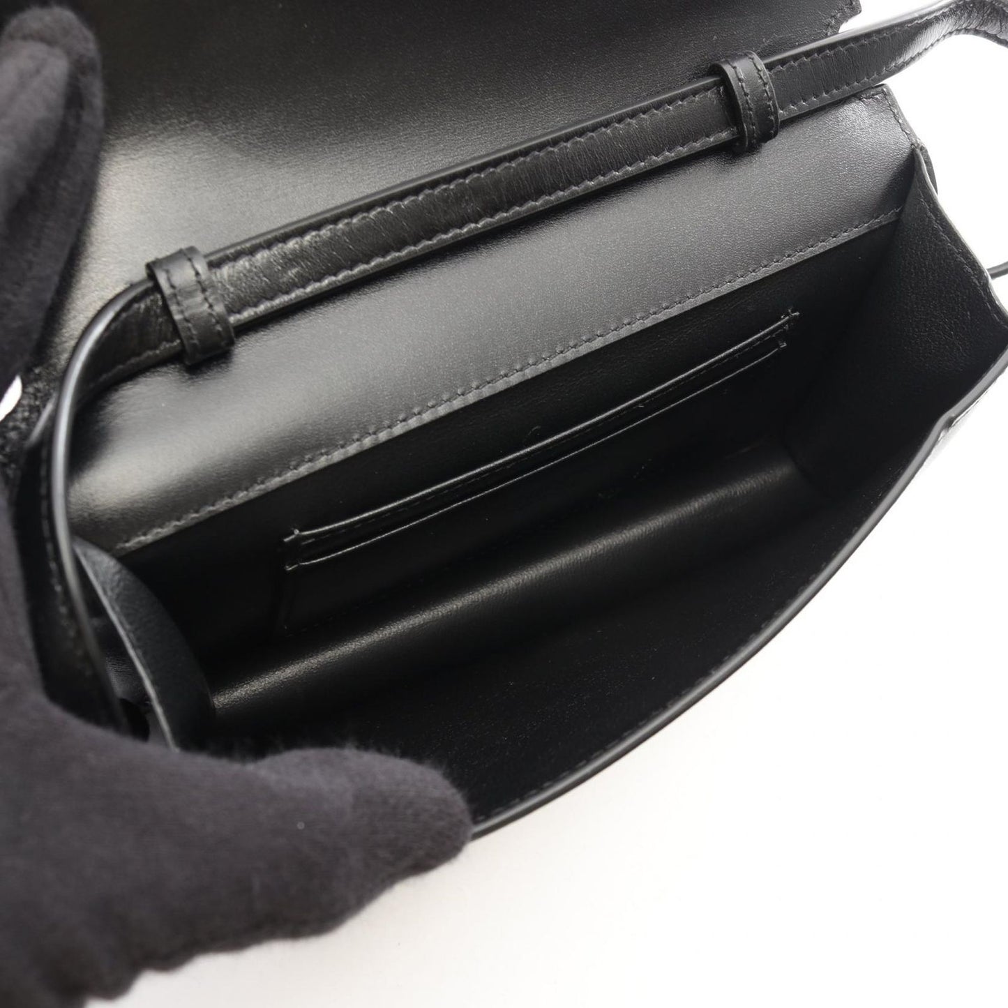 Saint Laurent Paris Shoulder Bag Black Leather — view 3