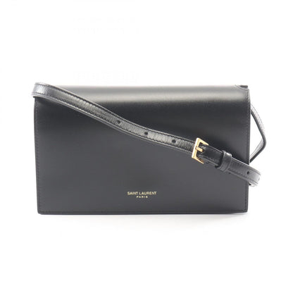 Saint Laurent Paris Shoulder Bag Black Leather