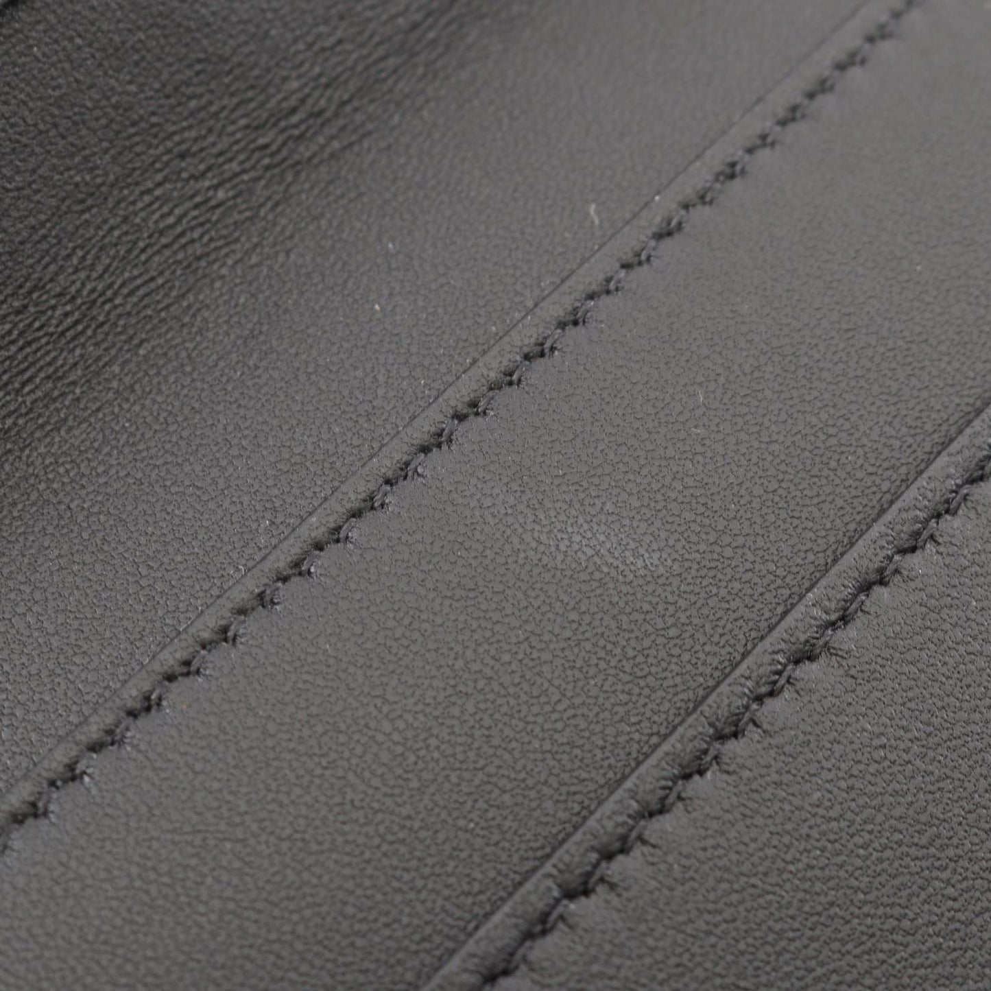 Fendi Secondbag Clutch Gray Ju Leather Pouch — view 5