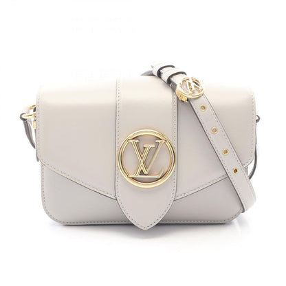 Louis Vuitton Shoulder Bag LV Pont 9 LV Neuf Gray Ju Leather