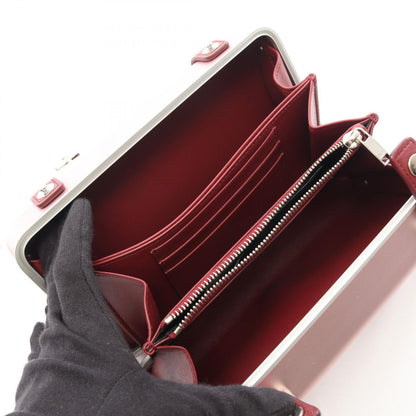 Dior Shoulder Bag Rimowa Clutch Winered Pink Leather — view 3