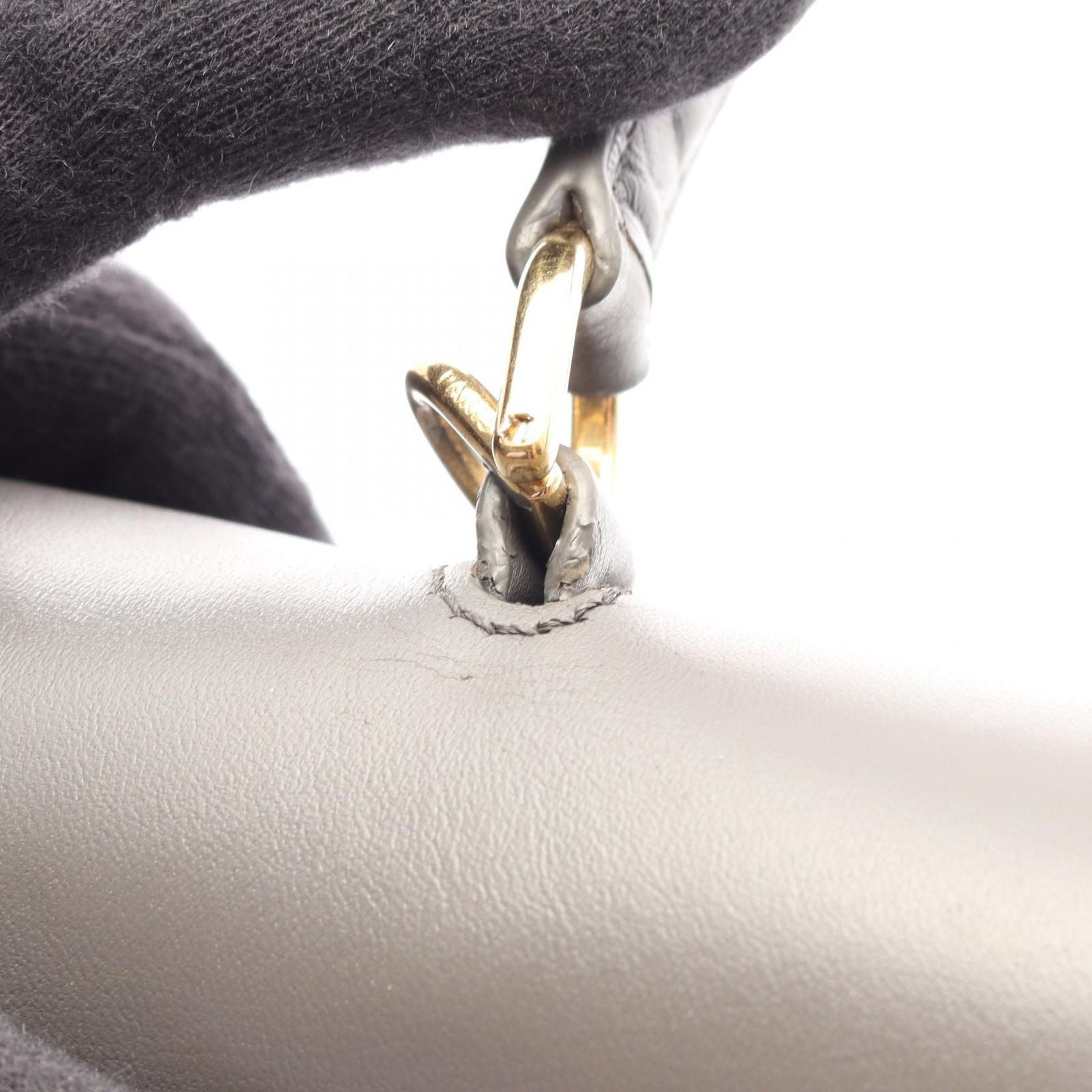 Celine Handbag 16 2-Way Gray Leather 16 — view 8