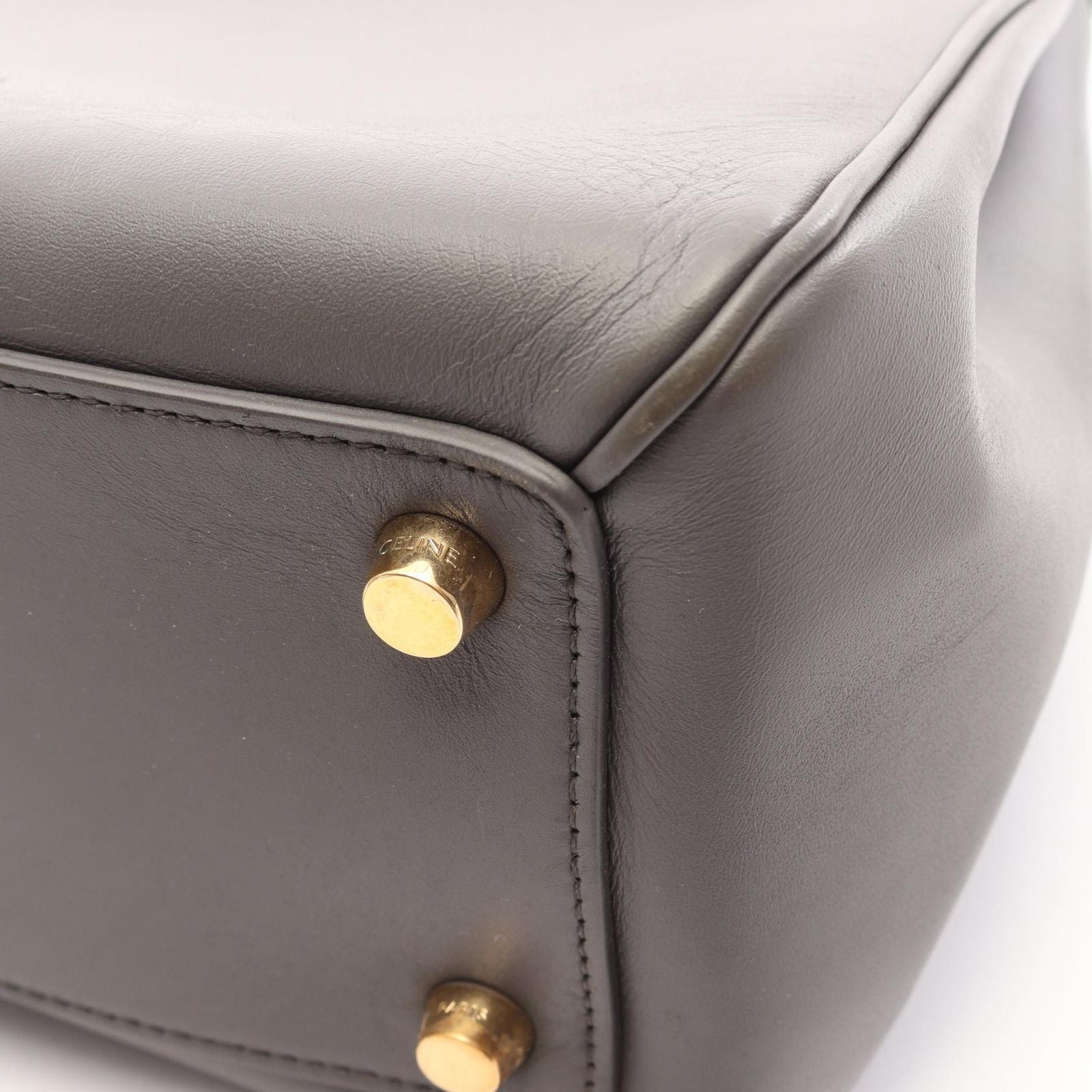 Celine Handbag 16 2-Way Gray Leather 16 — view 5
