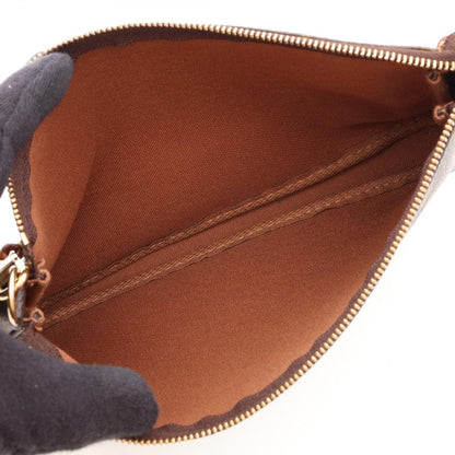 Louis Vuitton Handbag Pochette Soir Coatingcanvas Leather — view 3