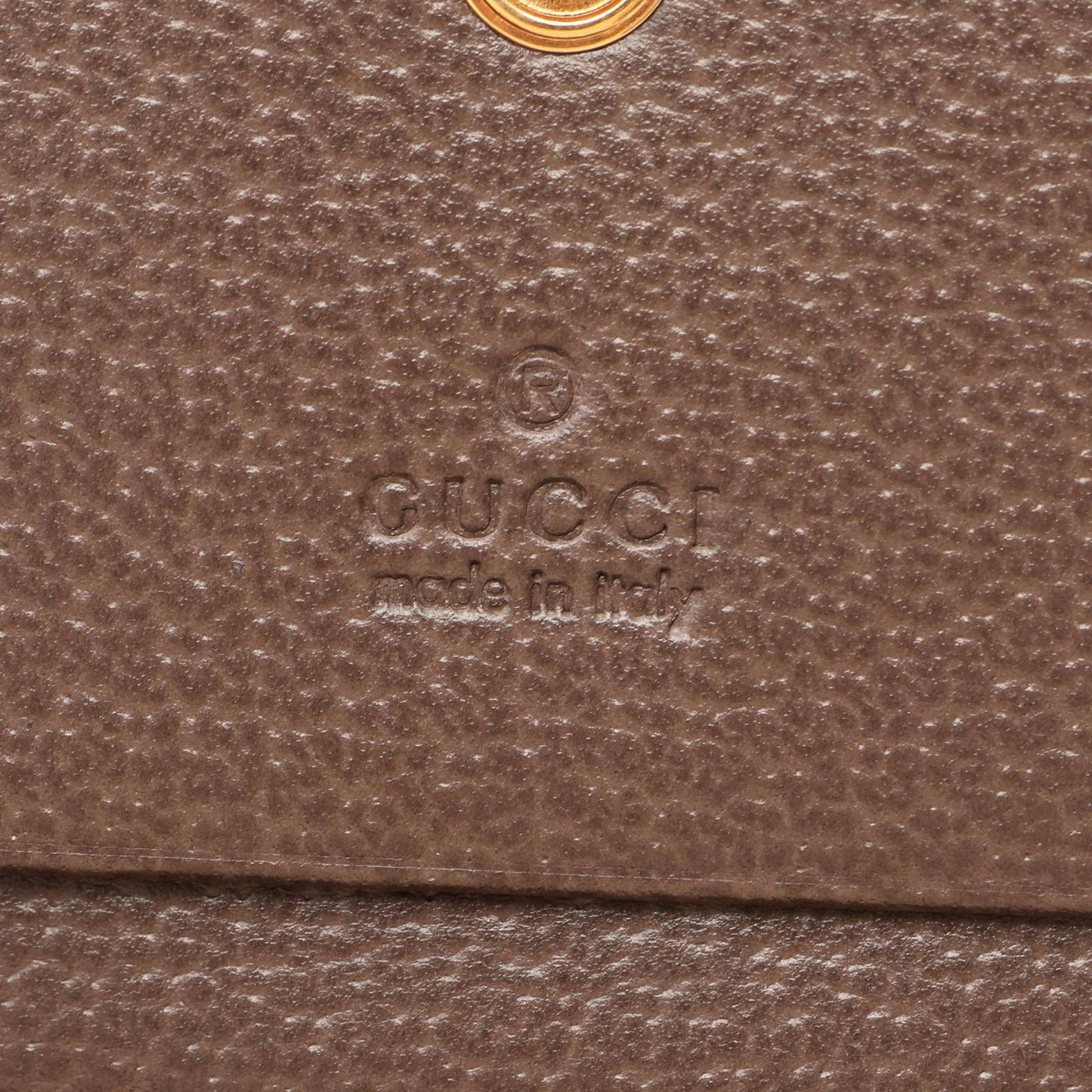 Gucci Bi Foldwallet Ophidia GG Supreme Brown Beige Green Leather Wallet — view 5