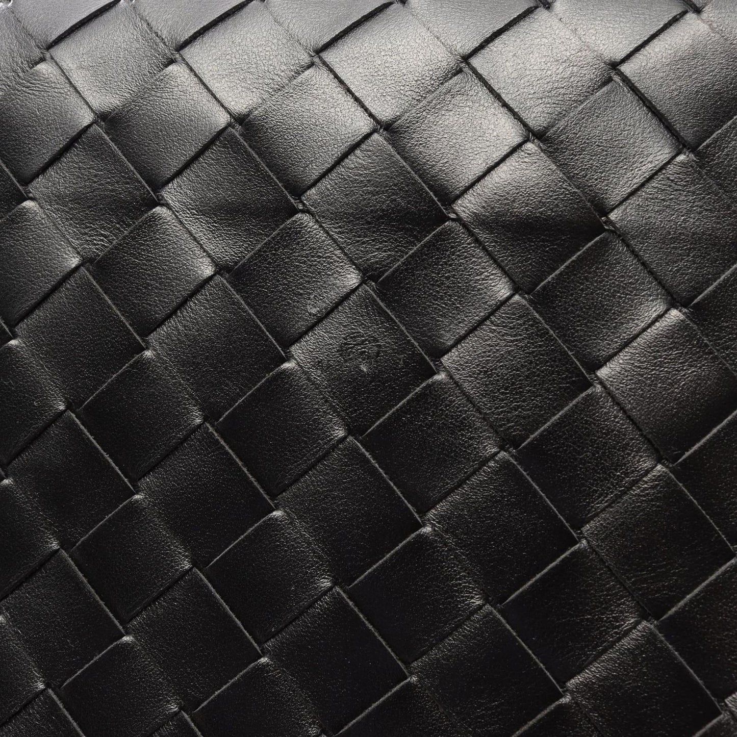 Bottega Veneta Shoulder Bag Messengerbag Intrecciato 2-Way Black Leather — view 8