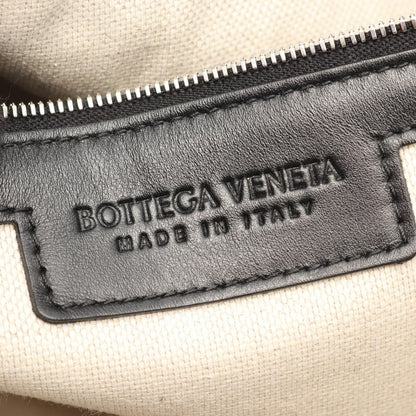 Bottega Veneta Shoulder Bag Messengerbag Intrecciato 2-Way Black Leather — view 4