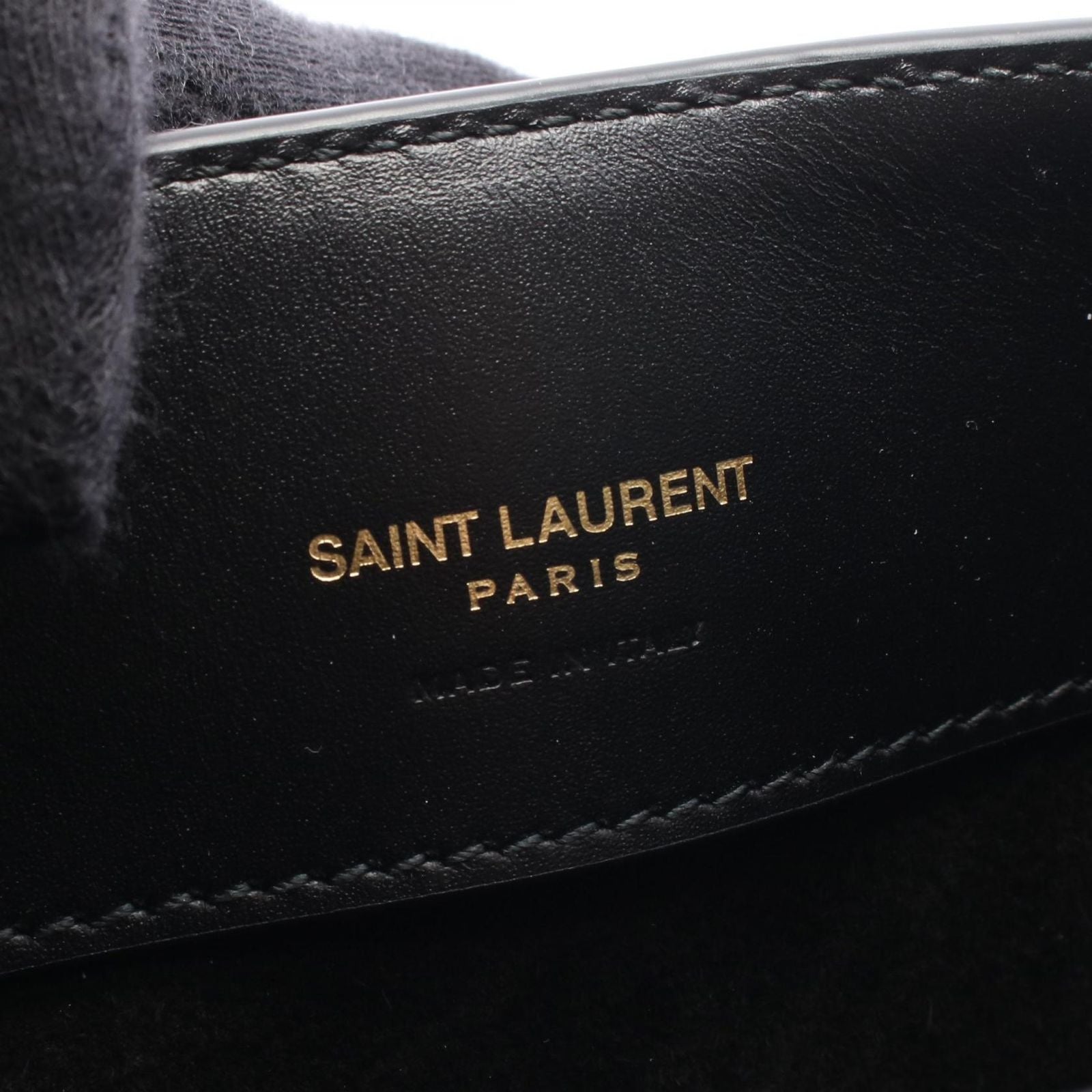 Saint Laurent Paris Handbag 2-Way Black Leather le 37 Mini — view 4