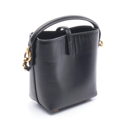 Saint Laurent Paris Handbag 2-Way Black Leather le 37 Mini — view 2