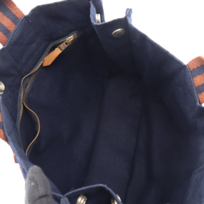 Hermes Tote Fourre Tout PM Navy Canvas — view 3