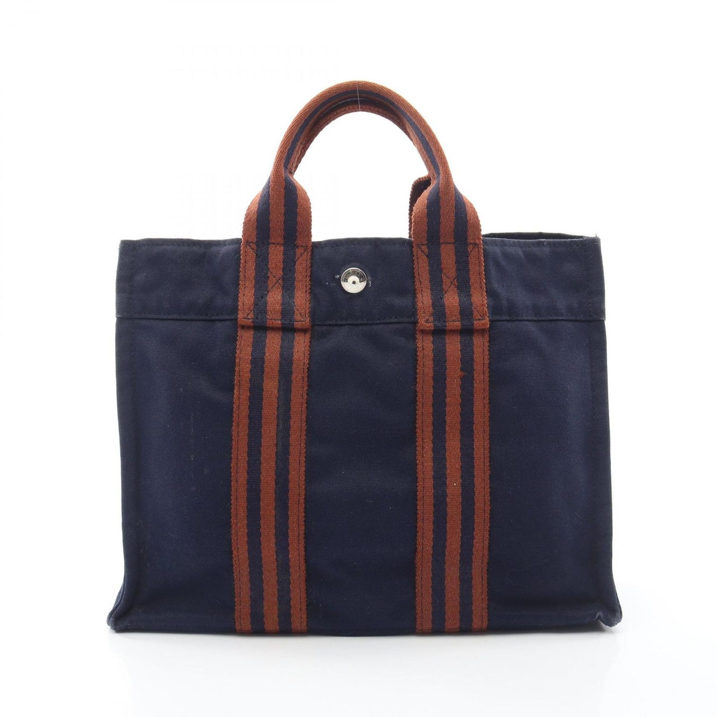 Hermes Tote Fourre Tout PM Navy Canvas